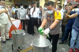Polres Tanjungbalai musnahkan 36 ribu gram sabu-sabu