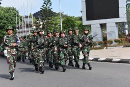 Kasrem 042/Gapu pimpin "Hans Mars" keliling Kota Jambi