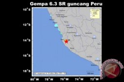 Gempa berkekuatan 7,5 magnitudo landa kawasan perbatasan Peru-Ekuador