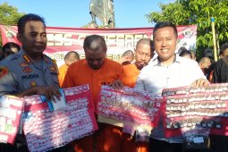 23 tersangka narkoba digiring ke monumen PRG Denpasar
