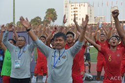 Tendangan bebas Luthfi antar Indonesia ke final