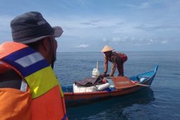 Kapal nelayan kandas di perairan Pulau Bunta