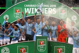 Manchester City juara Piala Liga Inggris dengan mengalahkan Chelsea
