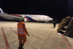 GM Bandara: penumpang Malaysia Airlines tetap di pesawat saat  pengecekan pesawat di Bandara Jambi