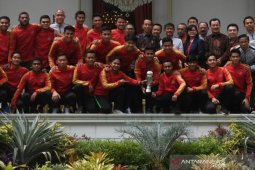 Presiden Jokowi beri bonus Rp200 juta per pemain Timnas U-22