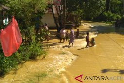 Sejumlah rumah warga terendam banjir di Abdya