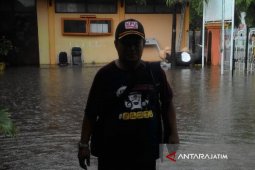 Kantor KPU Pamekasan Tergenang Banjir
