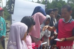 Bupati-Wabup Bangka tanam pohon di kawasan Pantai Romodong