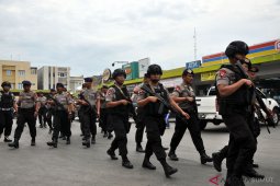 Pengamanan polisi pasca pengerusakan OKP