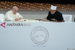 Paus dan Imam Al Azhar tandatangani deklarasi perdamaian dunia