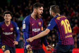 Untung ada Messi, muka Barca terselamatkan di kandang sendiri
