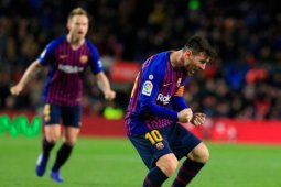 Messi selamatkan Barcelona dari kekalahan lawan Valencia