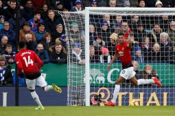 Manchester United atasi Leicester lewat gol tunggal Rashford