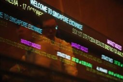 Bursa saham Singapura ditutup  jatuh tiga persen
