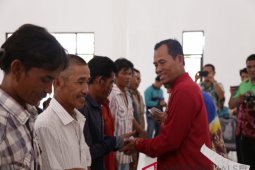 Bupati silaturahmi ke petani Bumi Makmur