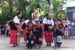 Anak-anak Klungkung diperkenalkan budaya Ogoh-Ogoh"