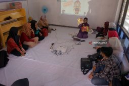Belasan relawan gelar simulasi "Bakti Literasi Desa"