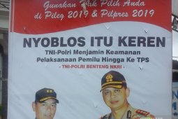 Polres-Kodim Pamekasan Sebar Baliho Nyoblos Keren