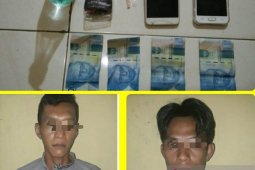 Polsek Telaga Langsat amankan dua pengedar narkotika