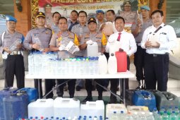 534 liter arak disita Polresta Denpasar jelang pawai ogoh-ogoh