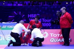 Hendra "ngotot" akan main di final All England walau cedera