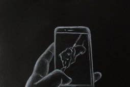Mr D pamerkan lukisan digital bertema "Putih di Atas Hitam"