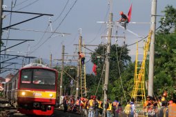 Jalur KRL Jakarta-Bogor kembali dapat digunakan