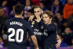 Dua gol Valladolid dianulir VAR, Madrid menang 4-1