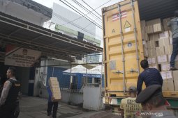 Satu Kontainer surat suara Pemilu 2019 tiba di HST
