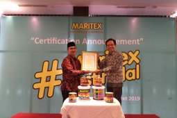 Maritex, cat dengan sertifikat halal MUI