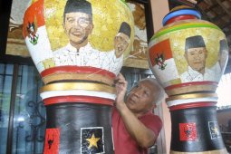 Lukisan Cangkang Telur Pilpres 2019