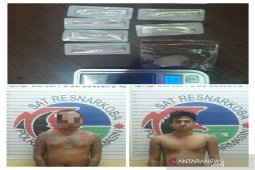 Polresta Banjarmasin tangkap dua pria simpan 10 paket sabu-sabu