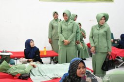Persit Kartika Chandra Kirana bakti sosial donor darah