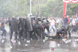 Polresta Samarinda Gelar Simulasi Pengamanan Pemilu 2019