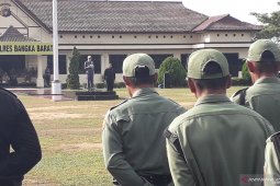 Bupati Bangka Barat pimpin gelar pasukan Operasi Mantap Brata