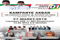 Jokowi hadiri kampanye akbar di Kalsel