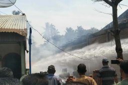 Pangkalan gas terbakar di Aceh Utara
