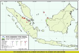 Minggu (24/3), satu titik panas terpantau di Jambi
