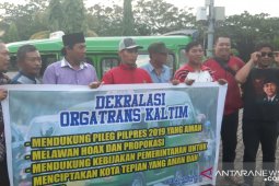 Organtrans Kaltim Dukung Pemilu Damai Tanpa Hoaks