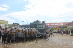 Polres Mesuji Gelar Simulasi  Pengamanan  Pemilu