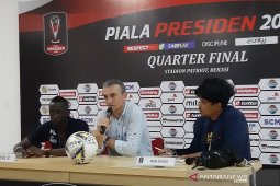Pelatih Arema Milomir Seslija puas dengan kemenangan timnya atas Bhayangkara