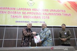 Ismu Serahkan LKPD ke BPK Kaltim , Bersama Tiga Kabupaten Lain