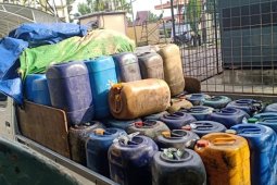 Ditreskrimsus Polda Kalbar sita 1.785 liter BBM ilegal