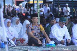 Polres dan Pemkab Labuhanbatu gelar tabligh akbar wujudkan pemilu damai