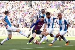 Lionel Messi bawa Barcelona menangi derby Katalunya