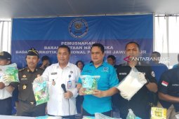 BNNP Jatim musnahkan barang bukti 22 kilogram sabu-sabu