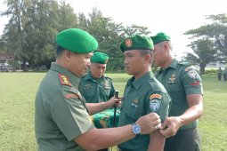 17 prajurit Kodim Aceh Jaya naik pangkat