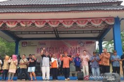 KPU Belitung gelar konser musik sosialisasikan Pemilu 2019
