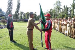 Bupati lepas kontingen POPDA Tanah Laut