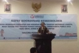 Bawaslu Bangka gelar koordinasi Pemilu 2019 (video)